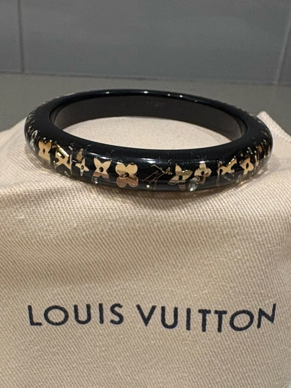 Authentic LV Black Inclusion Bracelet